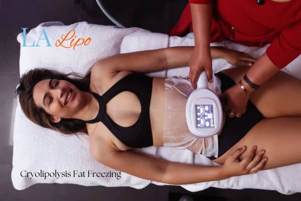 woman getting cryolipolysis Oakham