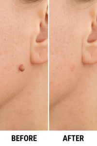 Skin tags removal Oakham before and after