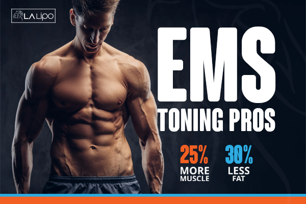 Image of man with sculpted stomach showing the fat loss and muscle gain of LA-EMS Body Sculpting Treatment Oakham